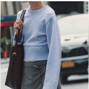 Zara Cropped Sweater Womens Size Small